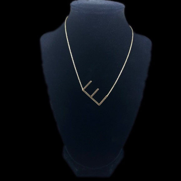 CAI Sideways Letter E Necklace - Picture 10 of 12